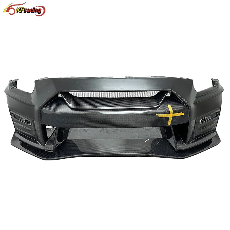 Nismo Style Half Carbon Fiber Auto Parts Body Kit Front Bumper For Nissan GTR R35 2008-2016