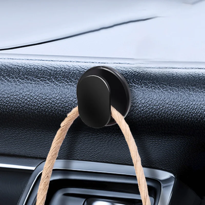 1/2/4/8Pcs Mini Car Hooks Sticker Organizer Storage Hanger for USB Cable Headphone Key Adhesive Hook Hanger Car  Accessory