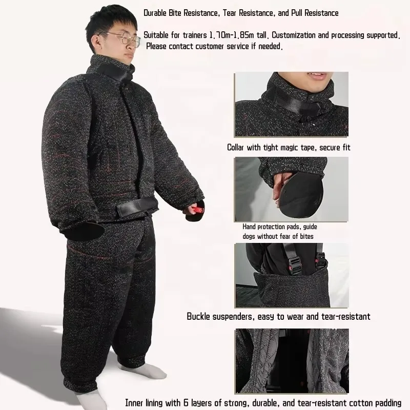Fashion Dog Training Suit Wholesale Protective Target Clothing Tear Resistant Rechargeable Feature Pouncing Clothes