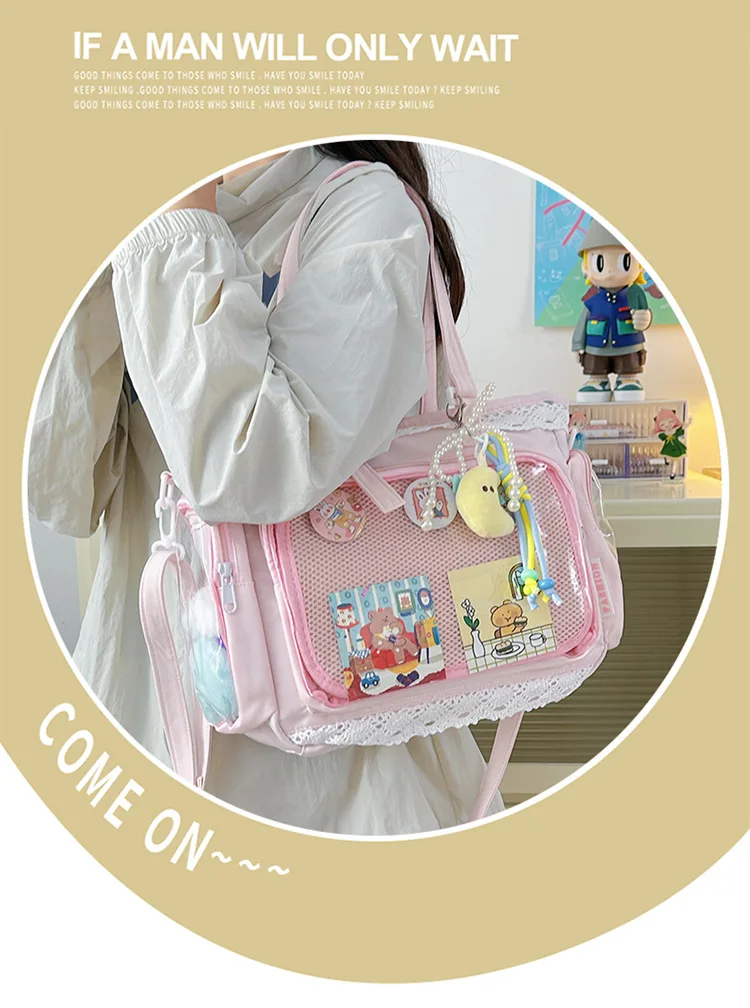 Kawaii Transparent Harajuku Pastel Crossbody Ita Bag