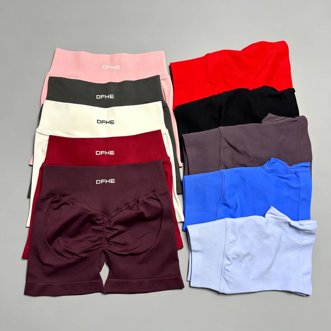 DF ImpactWomen Fitness Workout Shorts Yoga High Waist Lift Butt Fitness Shorts Gym Running Sportswear Women Push Up Gym Leggings