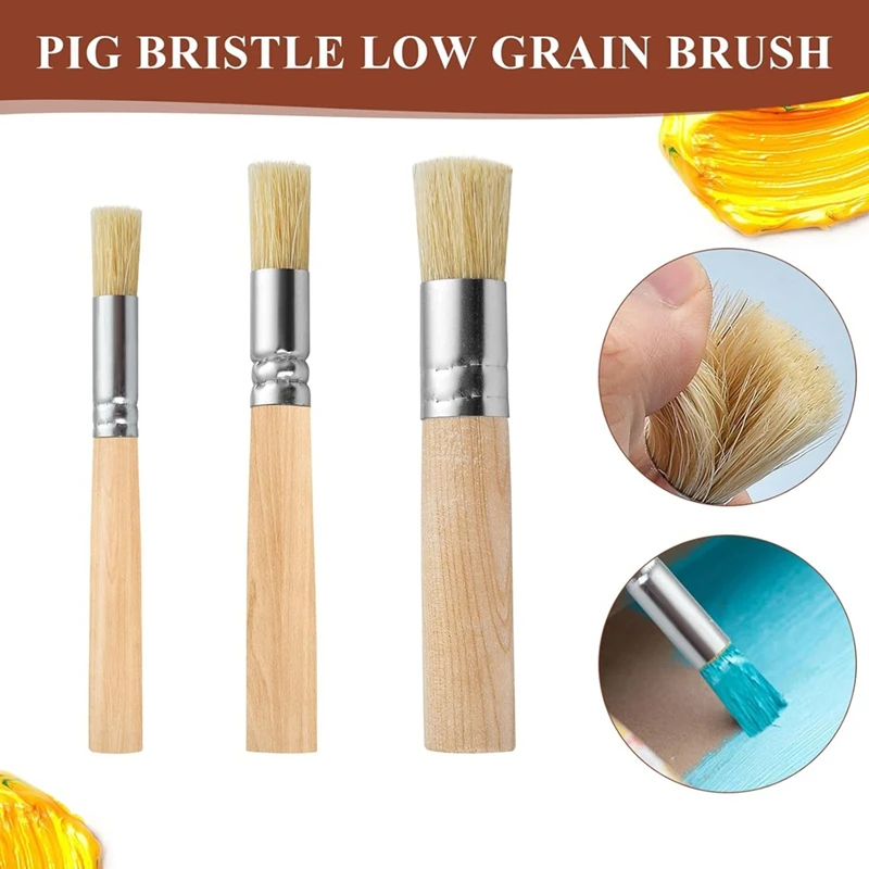 14Pcs Oil Paint Brushes Sets, Landscape Brush, Nylon Hair Brushes,For Acrylic Painting Watercolor Gouache Paint Supplies