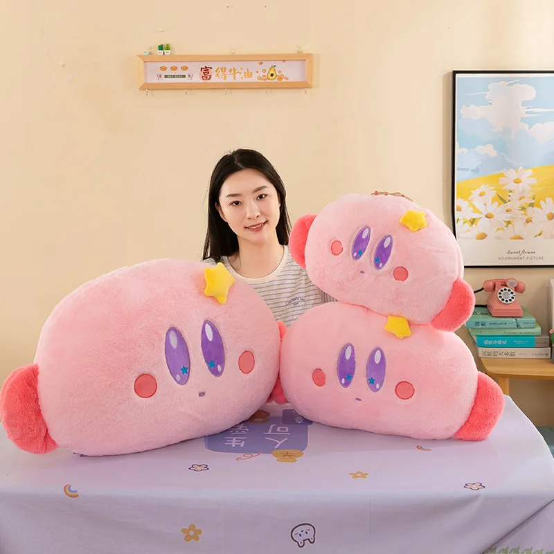 

Kawaii плюшевая игрушка Starfy Kirby, большая мягкая кукла, милая подушка для детей, подарок на день рождения, идеально подходит для декора спальни и коготь