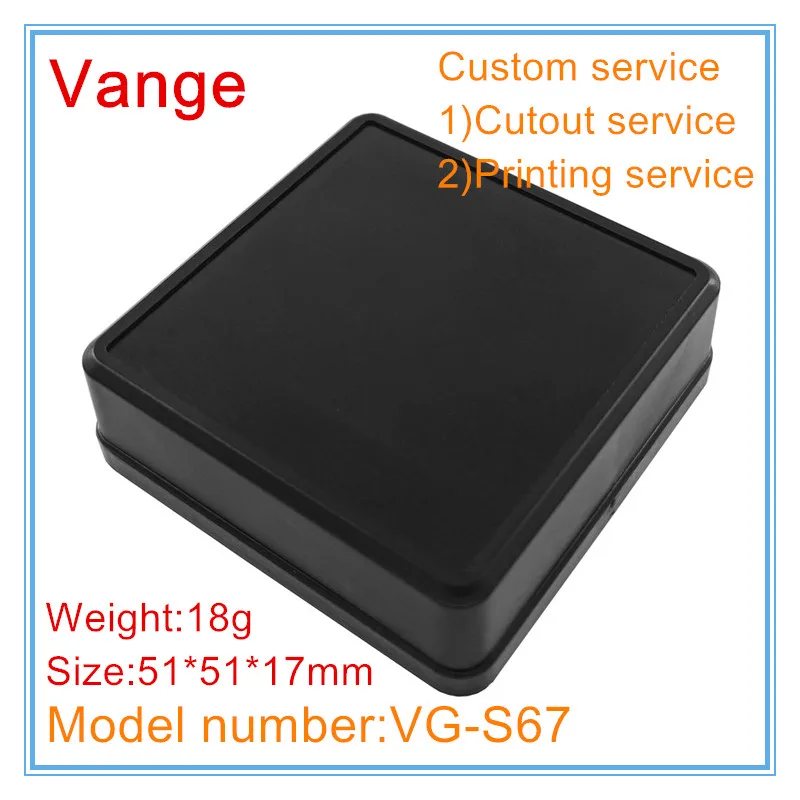 Vange device housing 51*51*17mm ABS plastic enclosure case