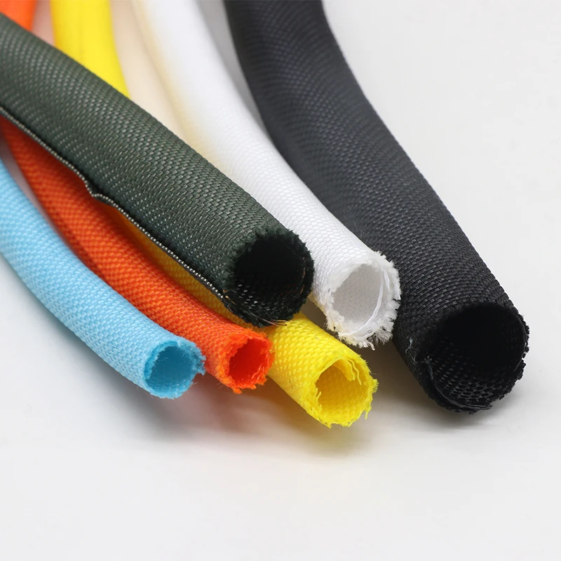 1~10m Self-Closed PET Expandable Braided Sleeve Black Insulated Wrap Self Closing Sleeved Cable Protection Line Organizer