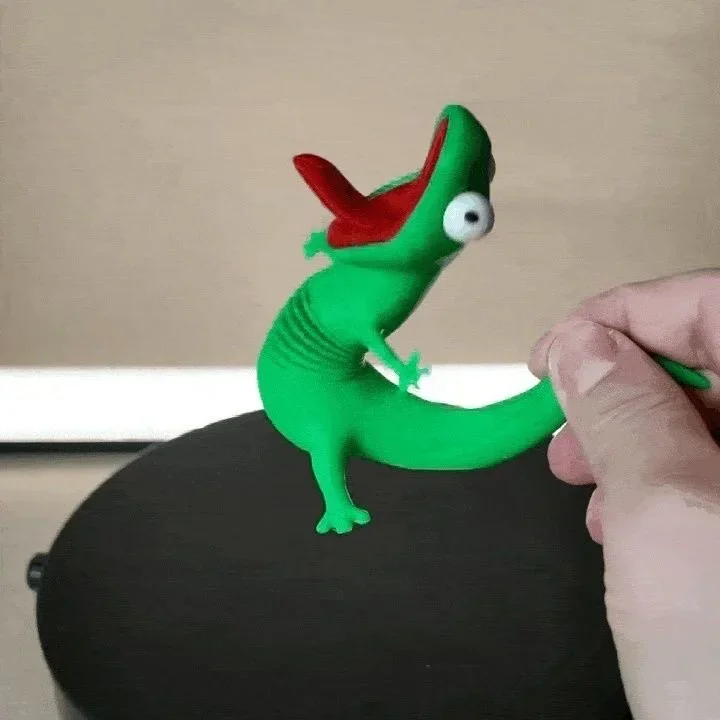 Beaver Transformation Plan Lizard Tom Movable Spring Toy Funny Internet Celebrity Hot Selling 3D Printed Gift