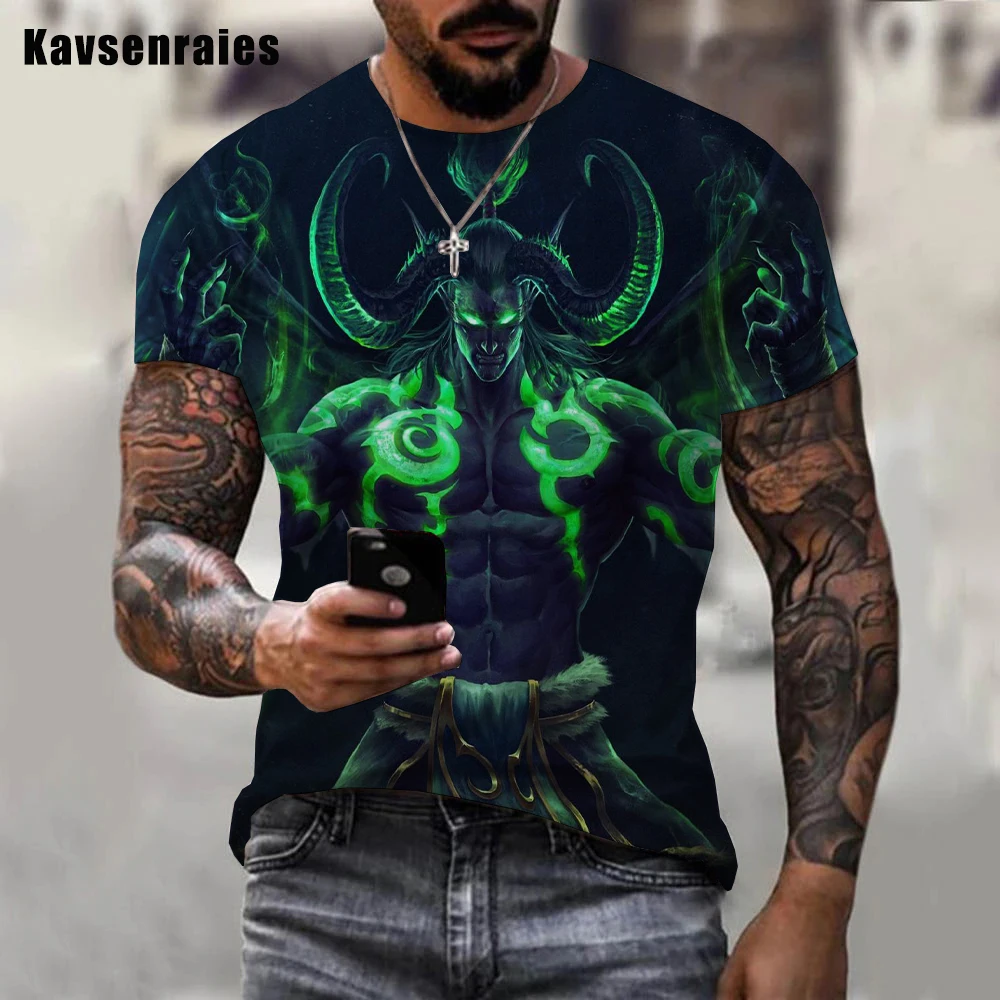 3D World of Warcraft T-shirt Men\'s Women\'s Fashion Streetwear Printed T-shirt 2023 Newest Summer Hot Sale Tees 6XL