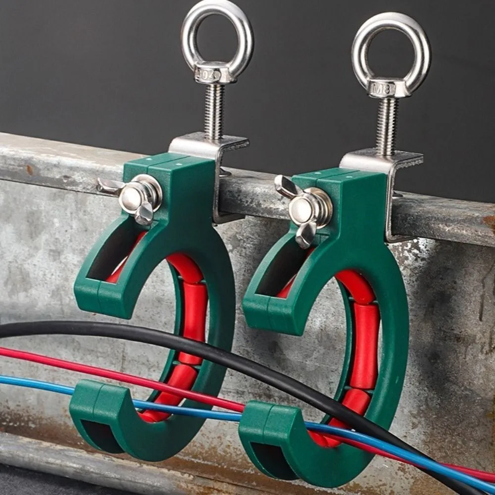 Bandeja de cables de acero inoxidable, polea de puente, engrosamiento, ahorro de trabajo, guía de cables, fijación ajustable, resistente
