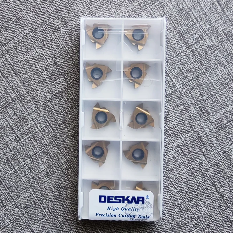 

DESKAR 16ER 16IR 11ER 11IR 22ER 22IR 0.5ISO 0.75ISO 1.0ISO 1.25ISO 1.5ISO 2.0ISO 2.5ISO LDA LDC CNC Tools Thread Turning Inserts