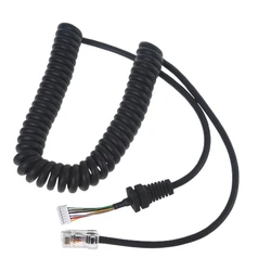 70cm Replacement Microphones Mic Cable Cord Wire for Yaesu for MH 36B6JS FT-8900R MH-48A6J MH-42B6J FT-1500 Black K1KF