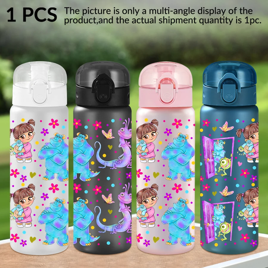

1шт Disney, Monster, маленькая девочка, пластиковая бутылка для воды с узором 26 унций, чашка для воды для занятий спортом на открытом воздухе, подарок на день рождения/повернення домой