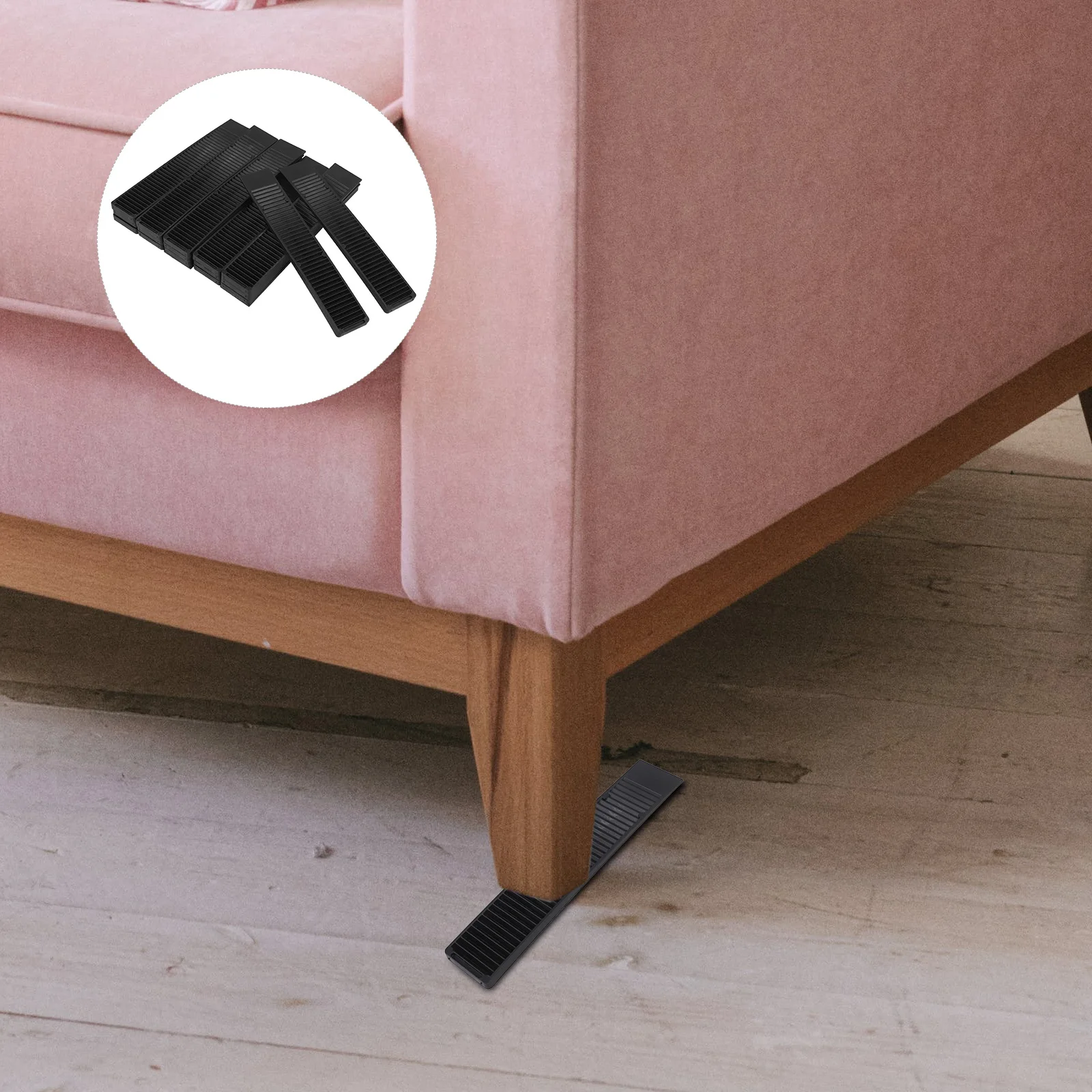 

20pcs Furniture Leveling Shims Plastic Wedge Shape Fix Wobbly Tables Chairs Cabinets Stoppers Prevent Sliding Levelers Furniture