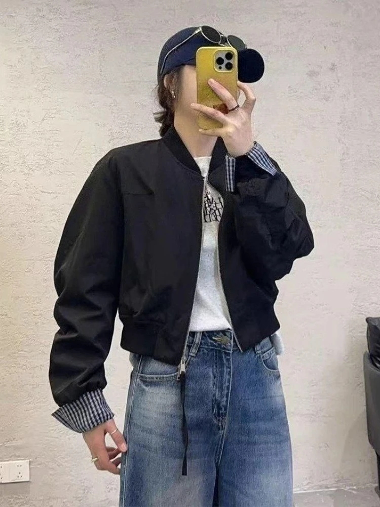 

Women's Casual Baseball 2025 Spring New Arrival Loose Fit Korean Style Lightweight Outerwear Versatile For Everyday Wear