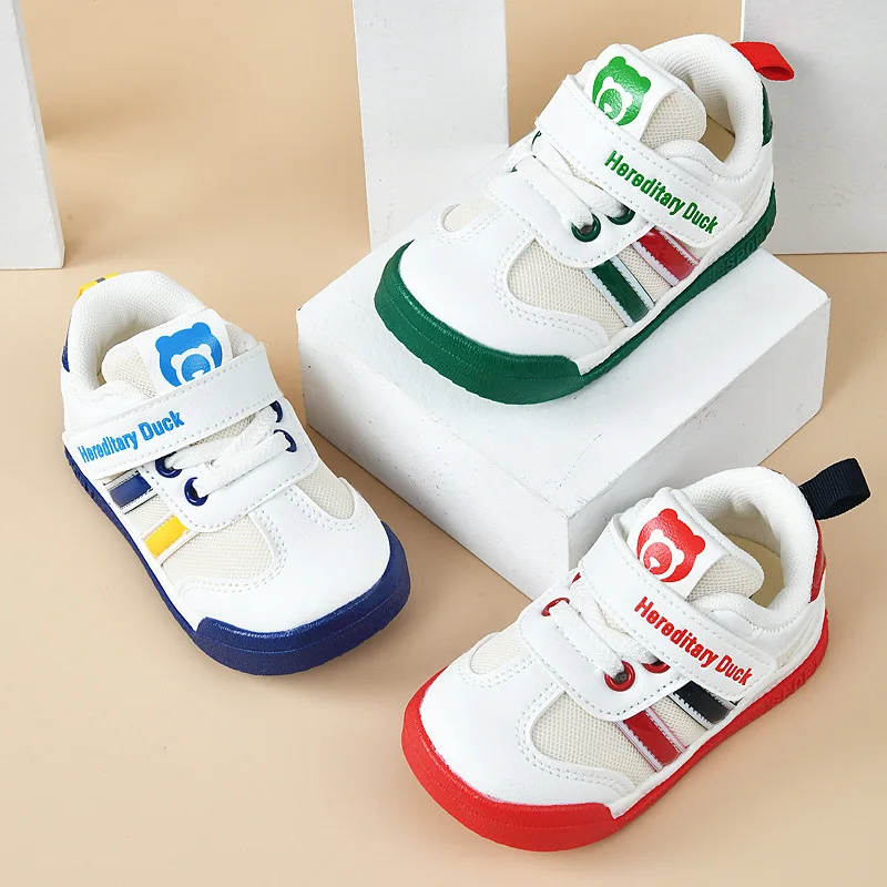 Spring Breathable Toddler Shoes Fashion Baby Boys & Girls Kids Air Mesh Sneakers Soft-Soled Anti-Slip Wear-Resistant Size15-22