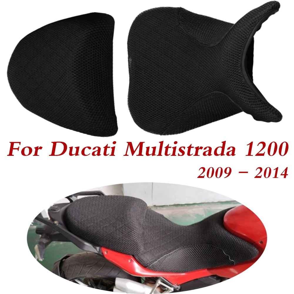 For Ducati Multistrada 1200 MTS 1200S MTS1200 Motorcycle Accessories Mesh Seat Cover Protector Insulation Seat Cushion Cover