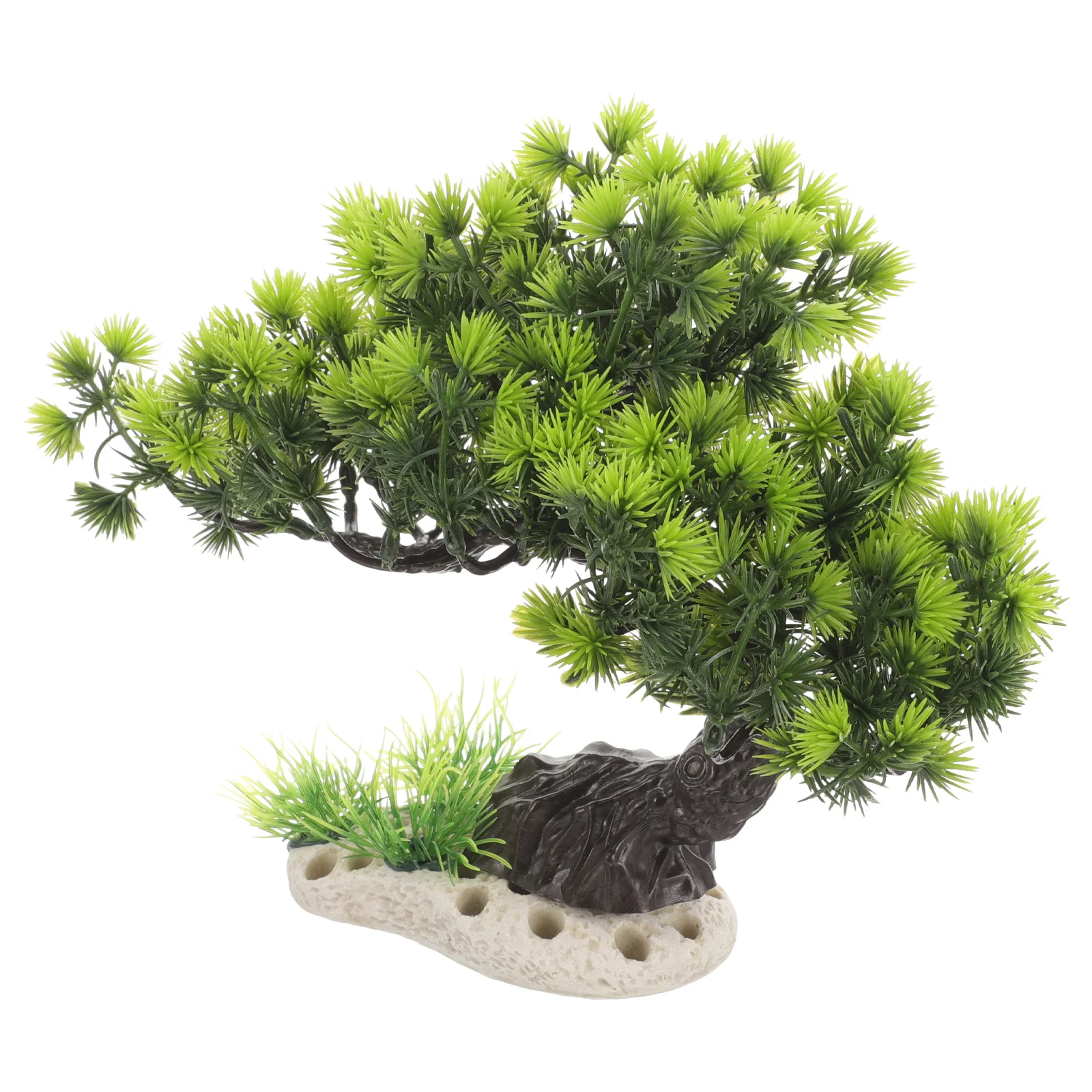 

Artificial Aquarium Plant Tree Fake Pine Fish Tank Decor Plastic Plants For Freshwater Saltwater Aquariums Simulation