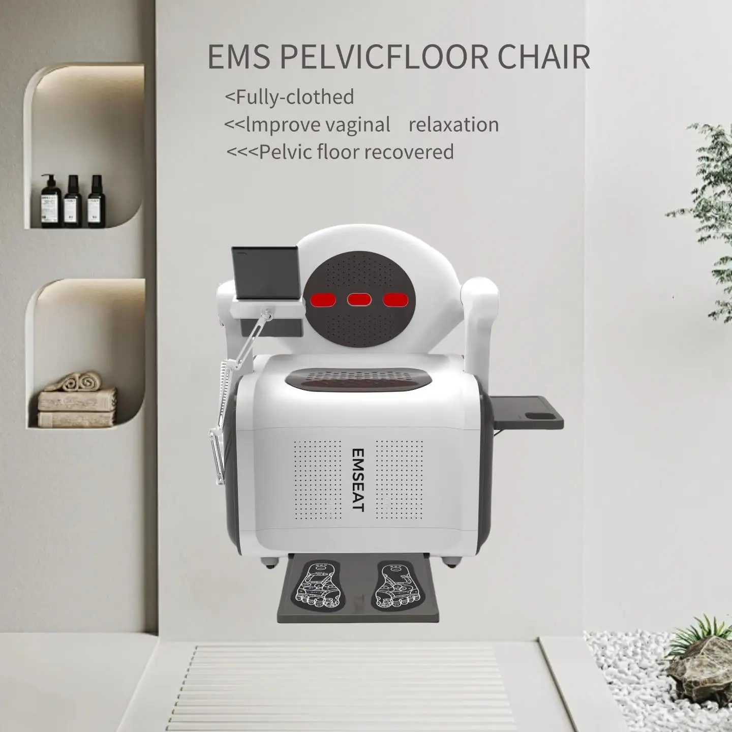 

EMS Chair Pelvic Floor Exerciser Kegel RF Massage Back and Foot Strengthen Muscle Floor Ems Machine for Salon