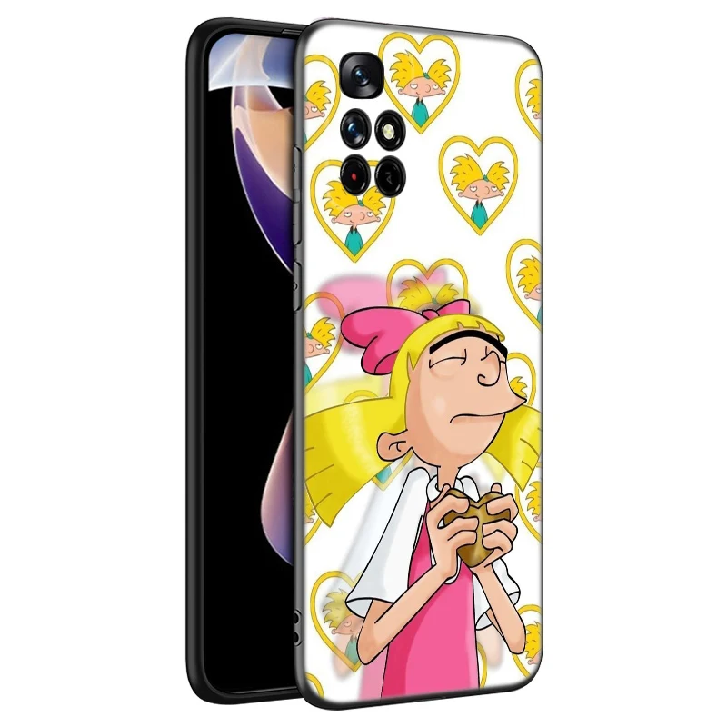 Hey Arnold Hot Black Silicone Phone Case For Xiaomi Redmi Note 10 11 11S 12 12R 13 13R Pro 12S 4G 11T 5G Plus 10S