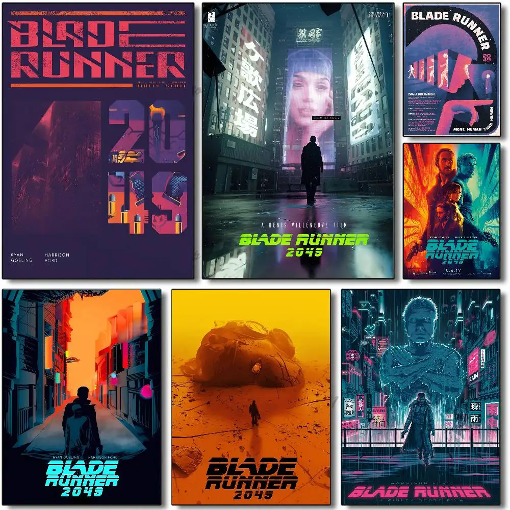 Blade Runner Classic Movie Poster Self-adhesive Art Room Entrance Restaurant Wall Decor Art Painting