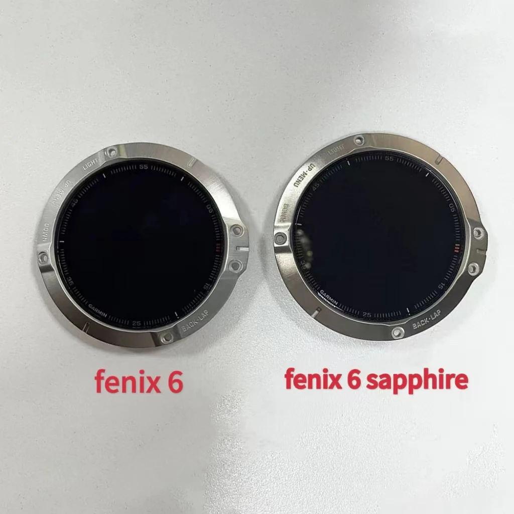 

For GARMIN Fenix 6 / Fenix 6 Sapphire LCD Display Screen Part Repairment (Optional) Front Cover Case Replacement