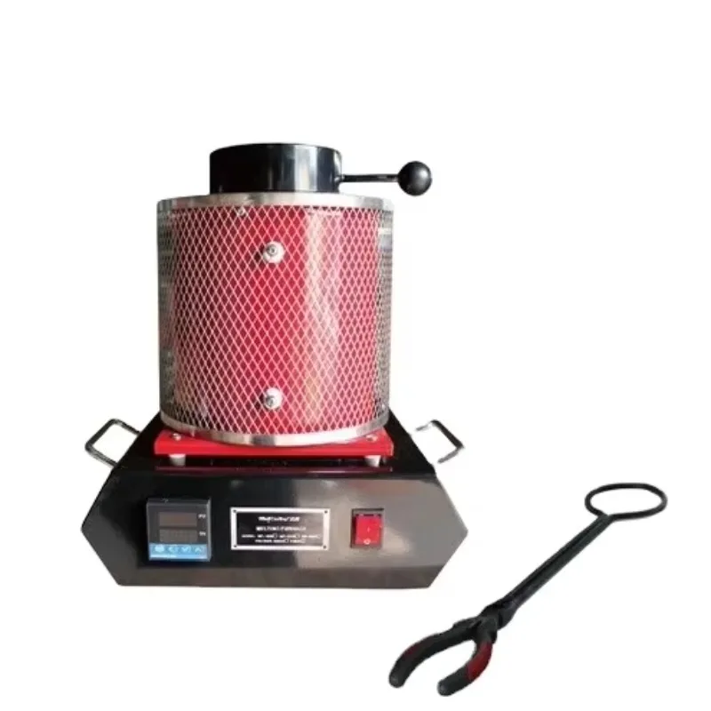 

Small portable gold and silver electric furnace with resistance wire heating and pure crucible