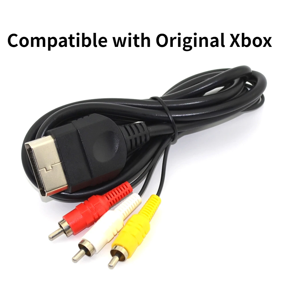 

Nku 1.8m 6ft Composite Audio Video AV 3 RCA High-Definition Cable Compatible with Original Classic Microsoft Xbox To TV Monitor