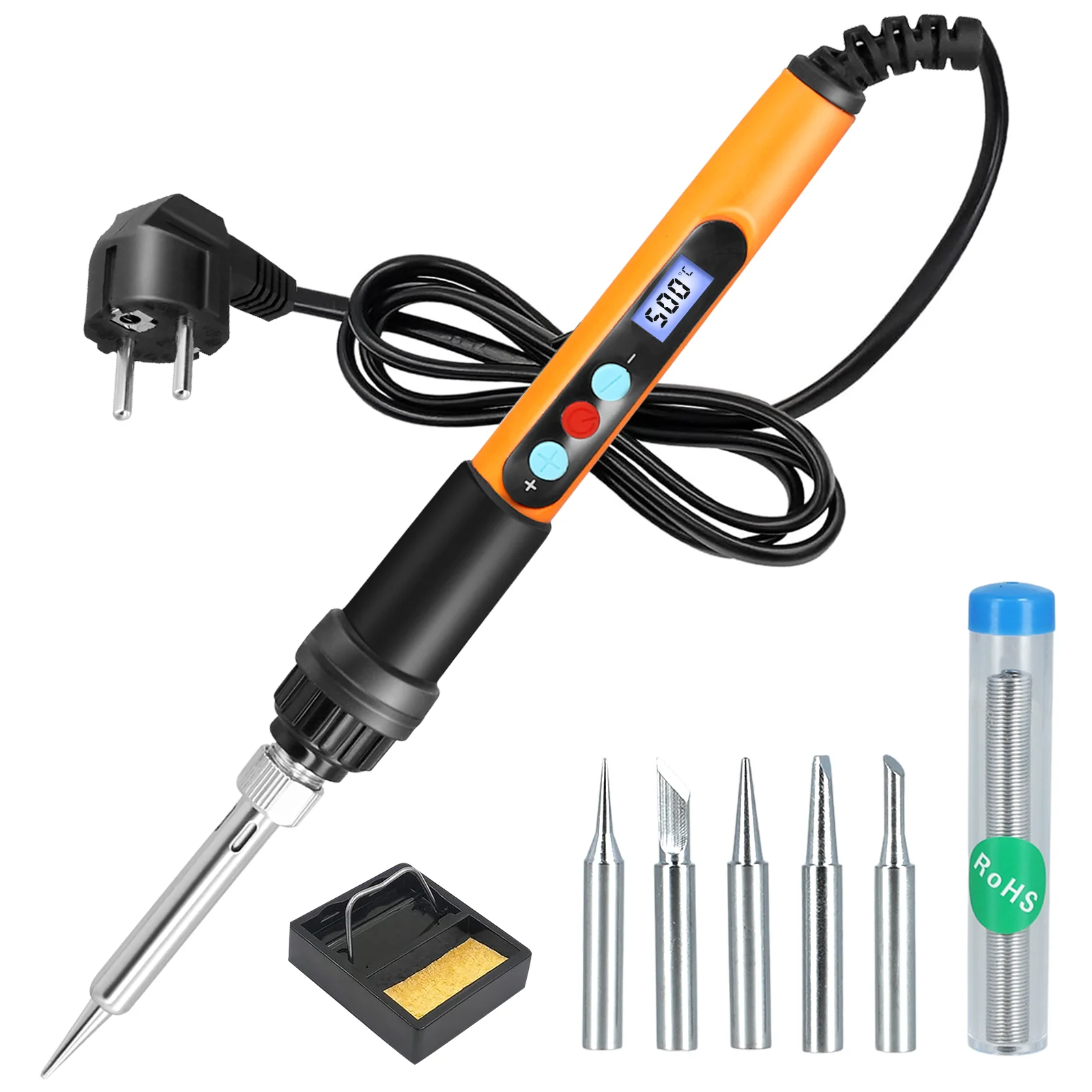 Led Ferro de Solda Conjunto com Temperatura Ajustável 100 w 180 ° C500 ° c 10g Fio de Solda Pontas de Solda