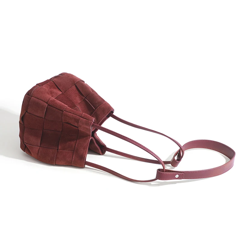 MABULA-Sac à Main en Daim group Tissé à la Main pour Femme, mir à Poignée Supérieure, Chic de Styliste, pour Téléphone Portable, Élégant, à