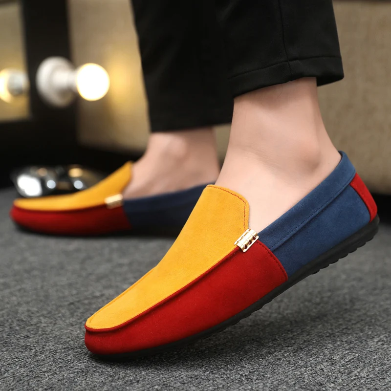 Business Shoes Fashion Casual Summer Man Luxury Leather Loafers Breathable Slip on Male Boat Shoes Moccasins Driving breathable