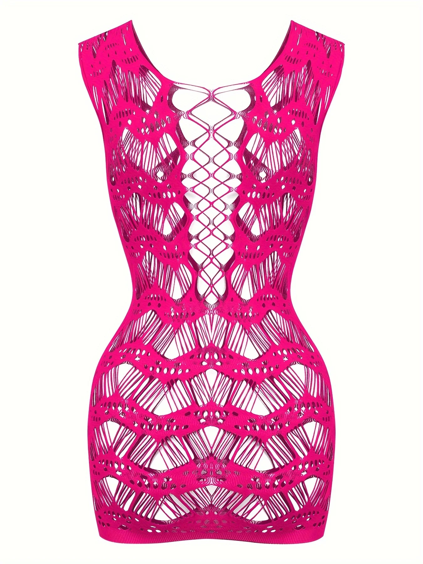 Ladies Sexy Cover Up Hollow Out Fishnet Dress without Bikini Summer Holiday For Music Festival Bodycon See Through Beachwear