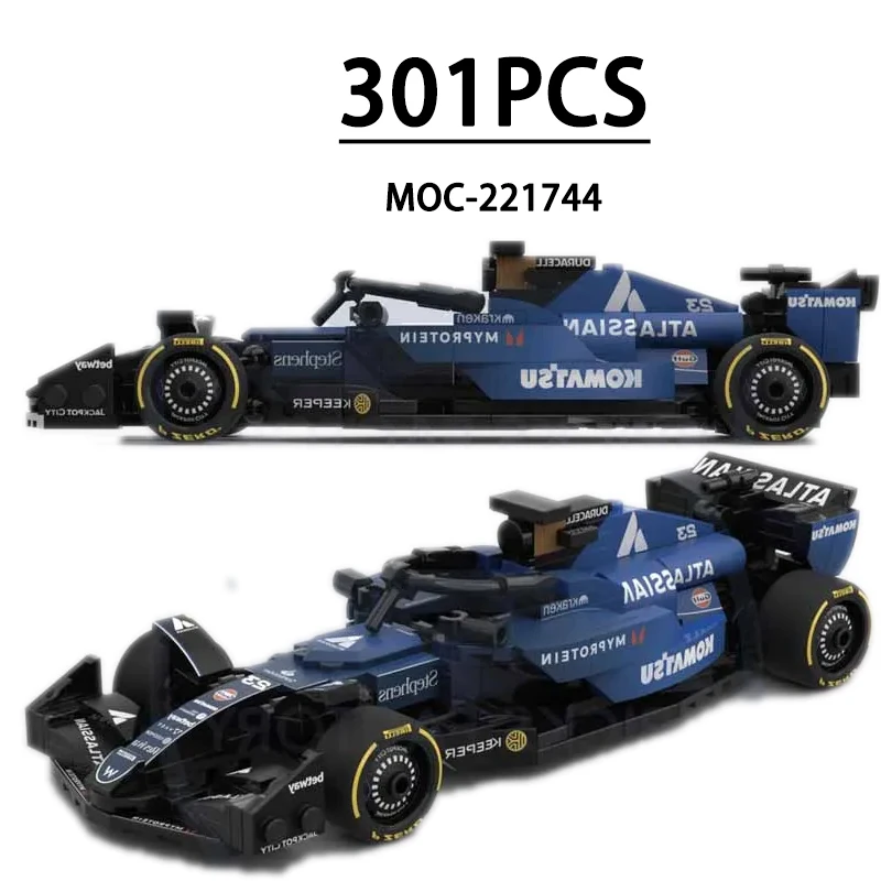 

Brand new MOC-221744 Racing Car Building Blocks 8-slot Car Assembly Model 301 Pieces Birthday Gift Christmas Toy Gift
