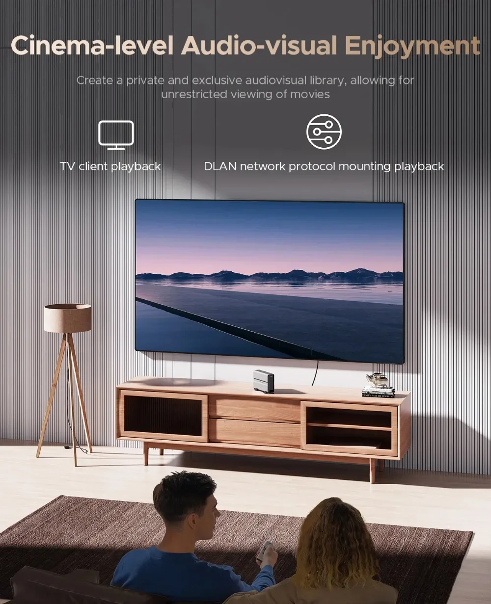 ORICO Nas Storage Personal Storage 3.5" Type-C NAS Multimedia Database Built-in 4TB/8TB Hard Drive Data Security Remote Access