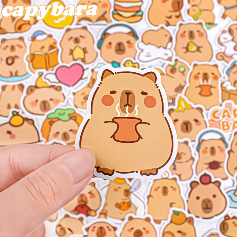 

10/30/50Pcs Capibara sticker Cute Capybara stationery stickers