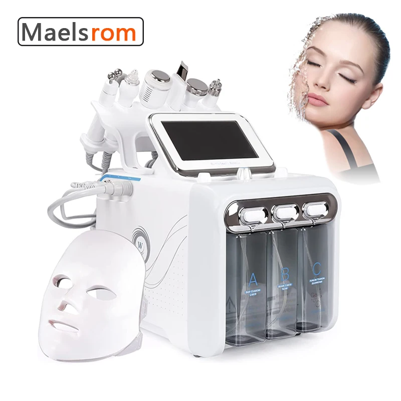 

7 in 1 Hydrogen Oxygen Small Bubble Facial Beauty Machine Skin Scrub Rejuvenation Anti-Wrinkle Vacuum Makeup Remover Spa Device