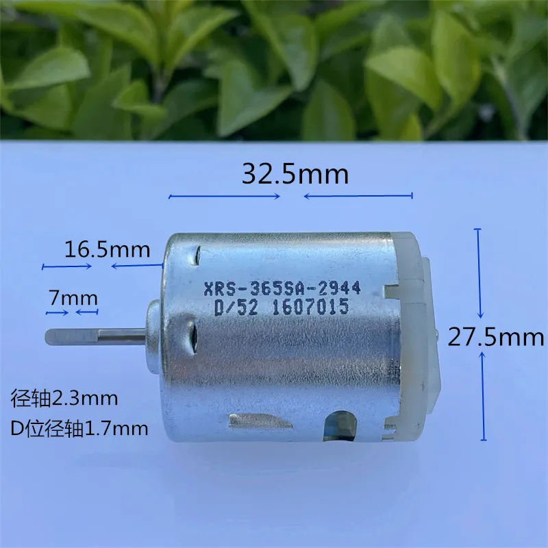 RS-365SA-2944 Micro 365 Electric Motor 2.3mm D Shaft DC 6V 12V 23500RPM High Speed Carbon Brush Engine DIY Car Pump Toy Model