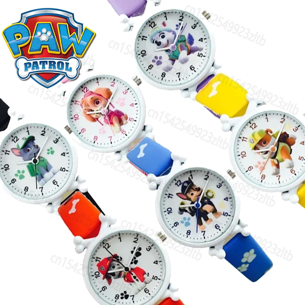 Paw Patrol Cartoon cyfrowy zegarek dla dzieci Chase marthall Everest elektroniczny figurka dla dzieci wodoodporny zegarek prezent urodzinowy