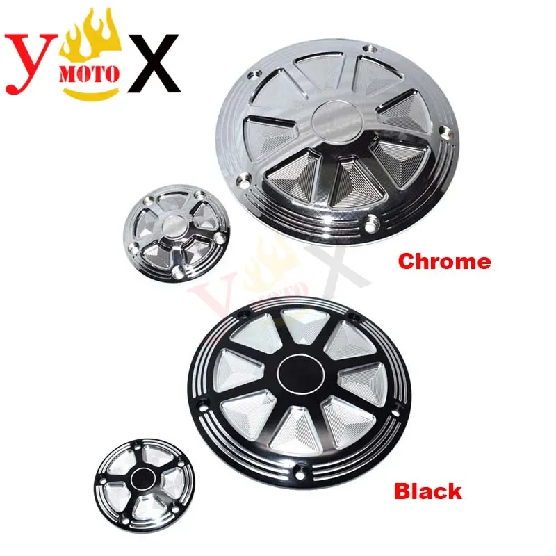 Motorcycle CNC Timing Cover Engine Guard For Harley Touring Road King Street Glide Dyna Softail Fatboy Electra Glide Classic
