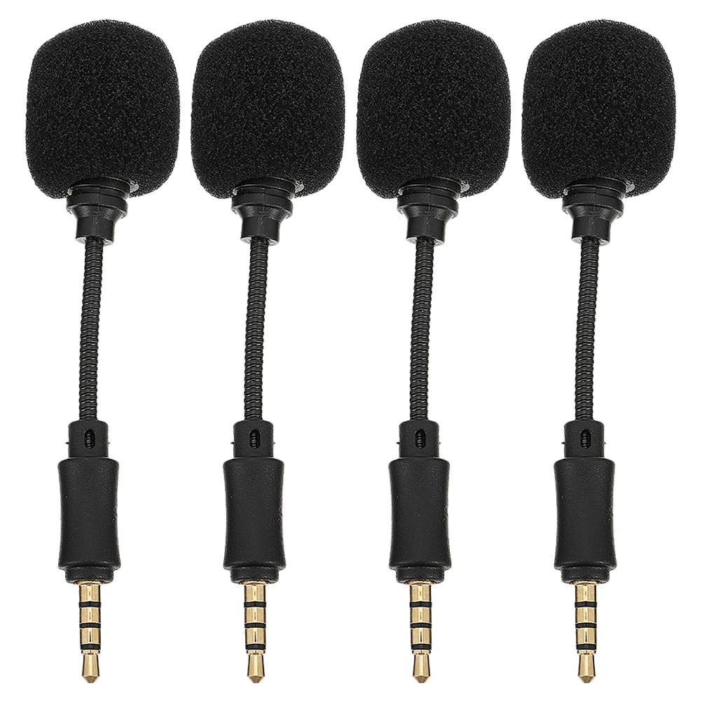 

4PCS Noise Cancelling Microphone Portable Recording Live Singing PC Phone Broader Frequency Shielded Wire In-line