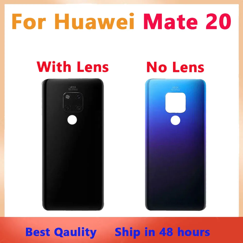 Новинка, задняя крышка батарейного отсека для Huawei Mate 20, 3D стеклянная панель для Mate 20, корпус батарейного отсека, клейкая Замена