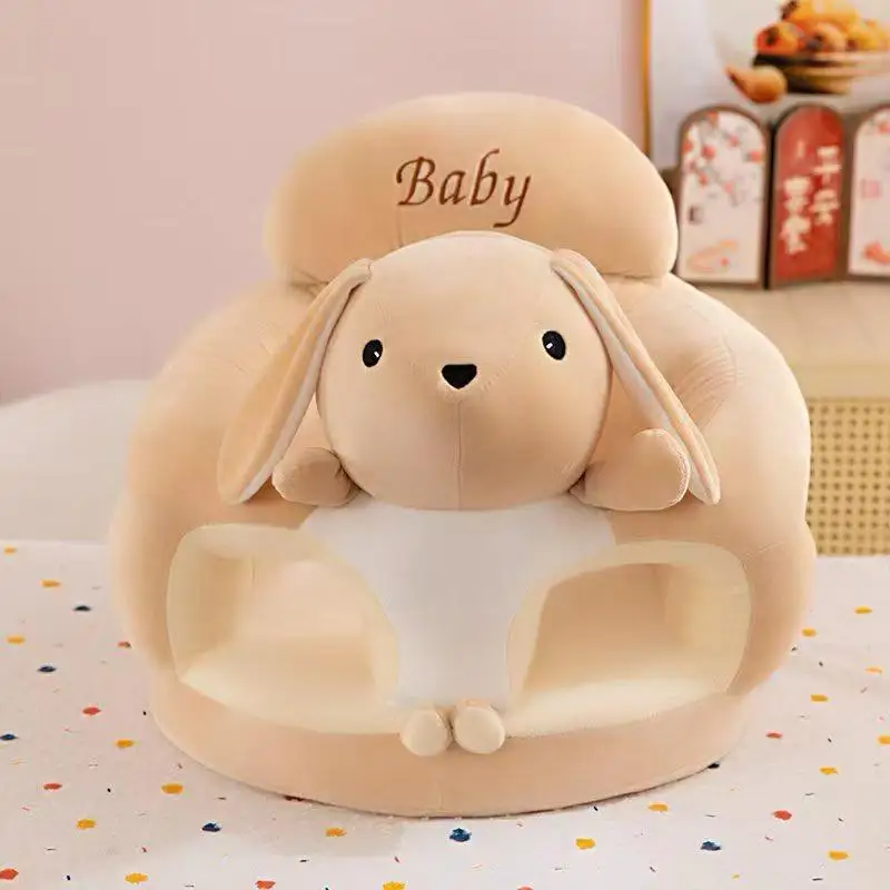 New Learning Seat Cushion for Babies Seat Training Correction of Sitting Posture Cartoon Plush Anti Fall Aged 4 To 9 Months