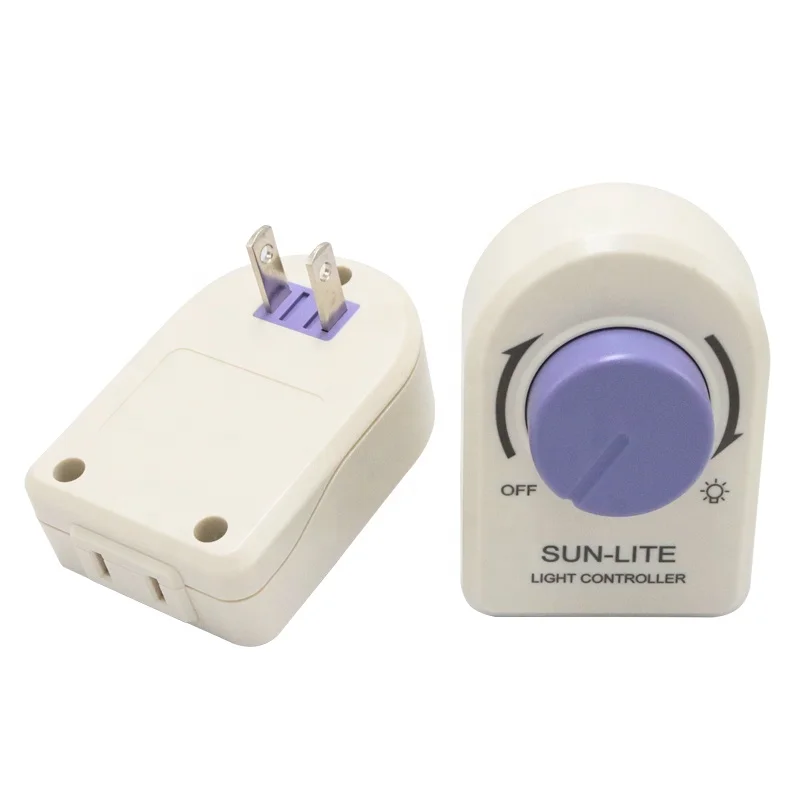 Japanese Standard NEMA 1-15R Rotary Full-range Stepless  Light Controller Dimming Adapter Socket