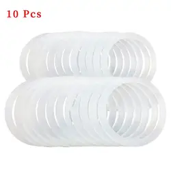 OD 70mm/86mm Regular Mouth Silicone Sealing Rings Thickness 3mm Reusable Leak-Proof Gaskets for Mason Jar Lids Translucent