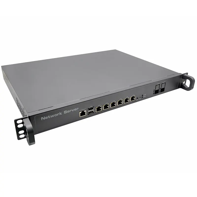 Firewall Mikrotik pfSense VPN 1U Rackmount, dispositivo de seguridad de red AES-NI LGA1151 i3 6100 i5 6500 i7 6700 i7 7700 6 Lan 2 SFP