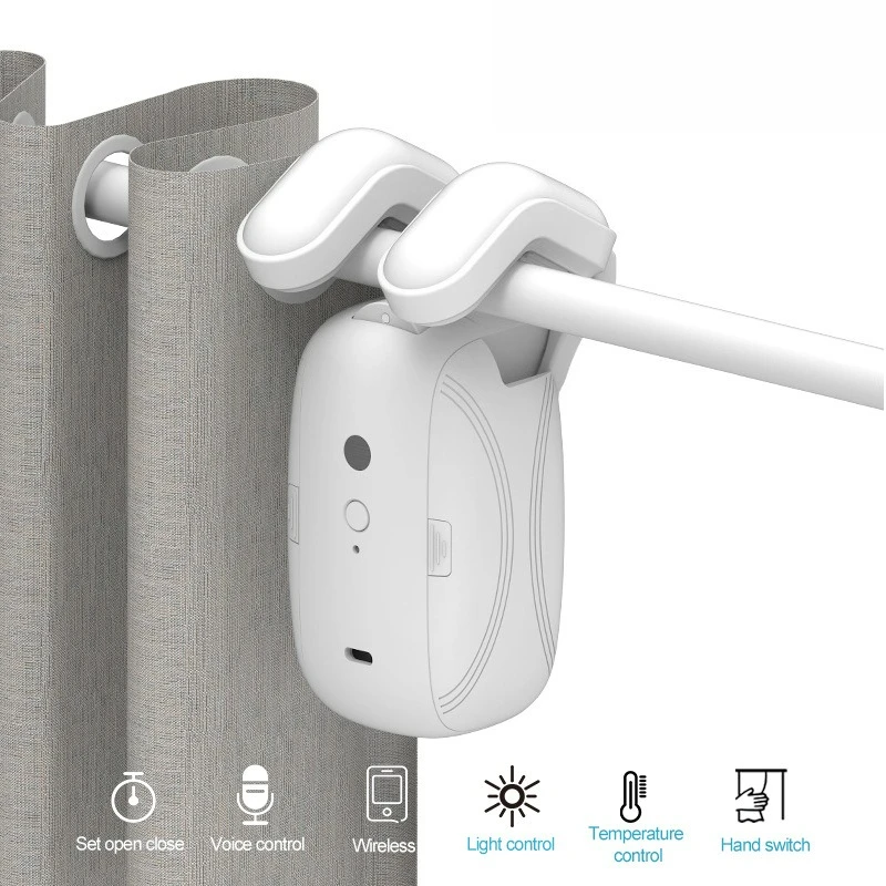 Electric Curtain Motor Smart Home Graffiti App Remote  Automatic Curtain Assistant