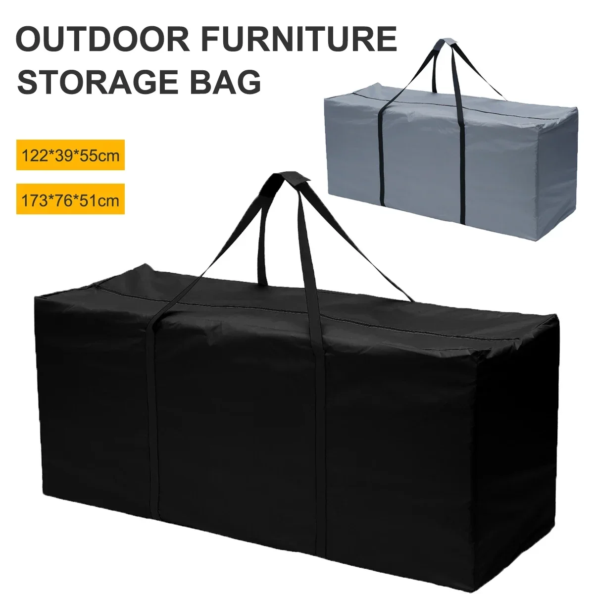 

Furniture Storage Bag 210D Oxford Cloth Waterproof Heavy Duty Rip Resistant Trunk Storage Bag Dust Resistant Furniture Cover