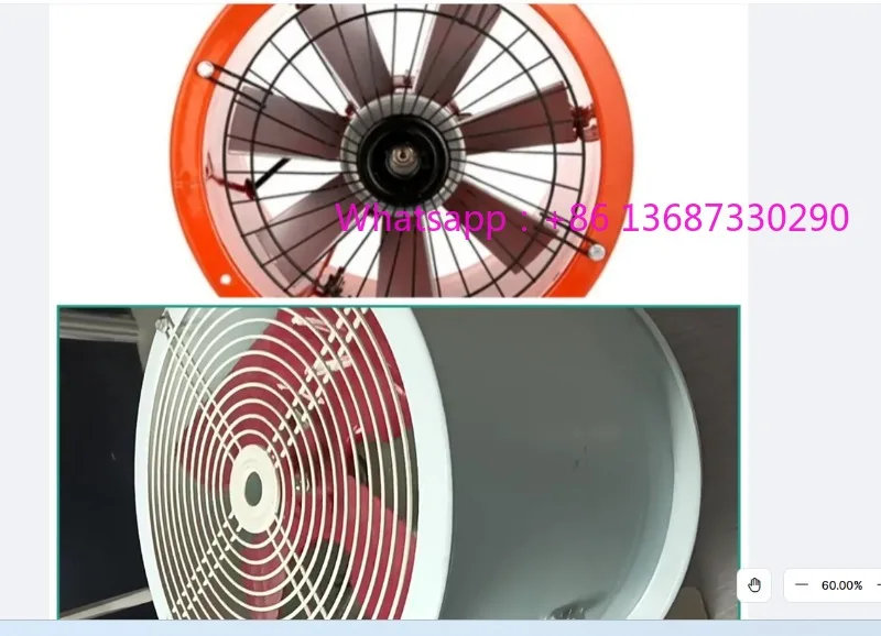 Industrial ventilation and exhaust, kitchen oil and moisture resistant axial flow fan