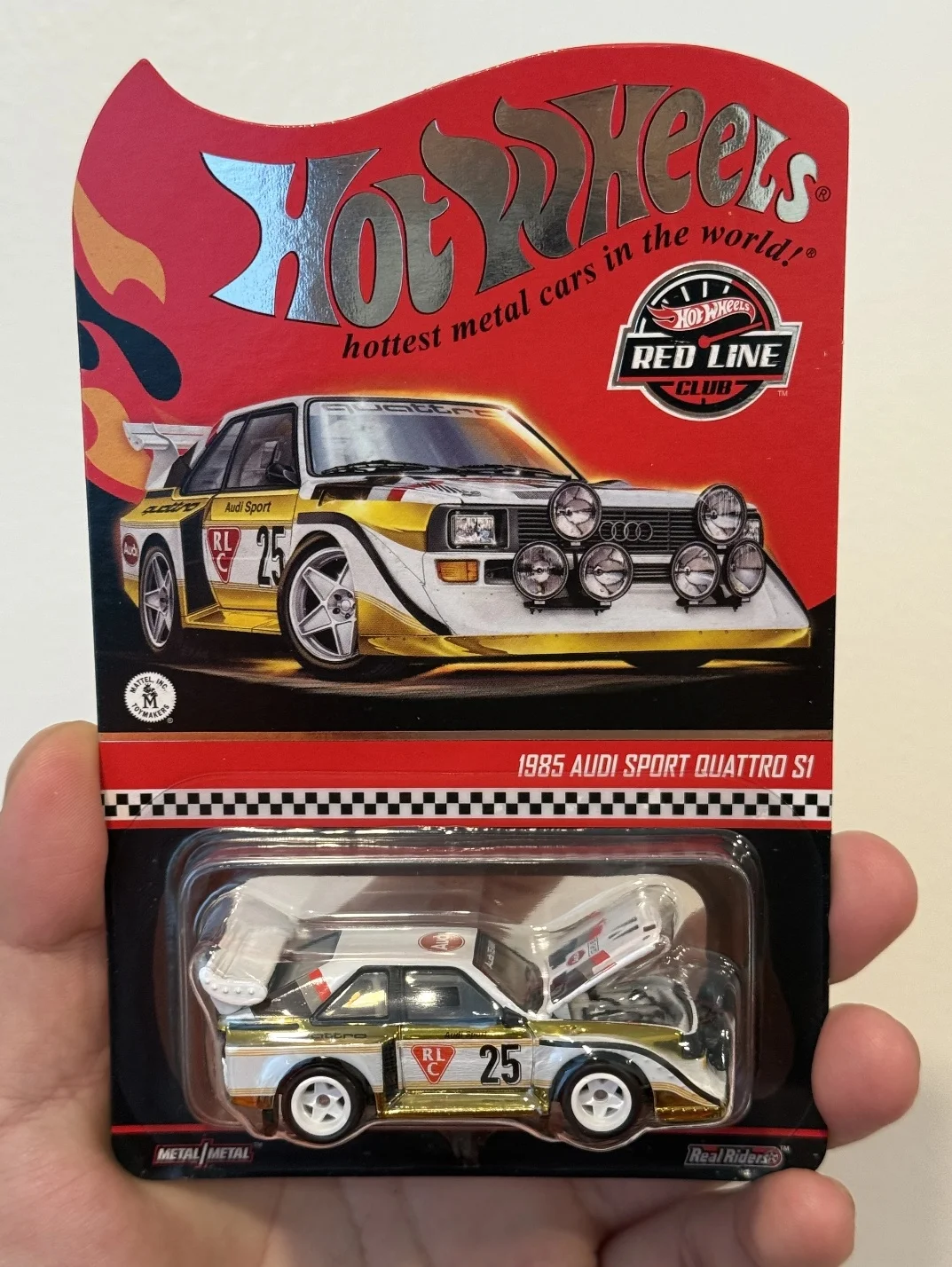 Genuien In Stock Hot Wheels Collectors Rlc 1985 Audi Sport Quattro S1 1/64 Diecast Model Car Toy HWF08 Car Collect Birthday Gift