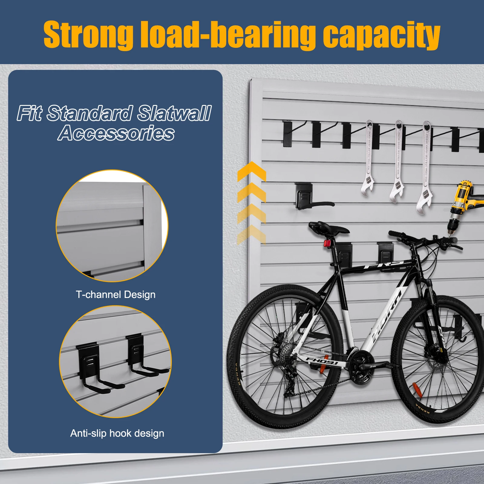 تخزين الحائط 4 × 8 أقدام لوحة ربط أداة تنظيم لوحات الحائط Pegboard لتخزين المرآب