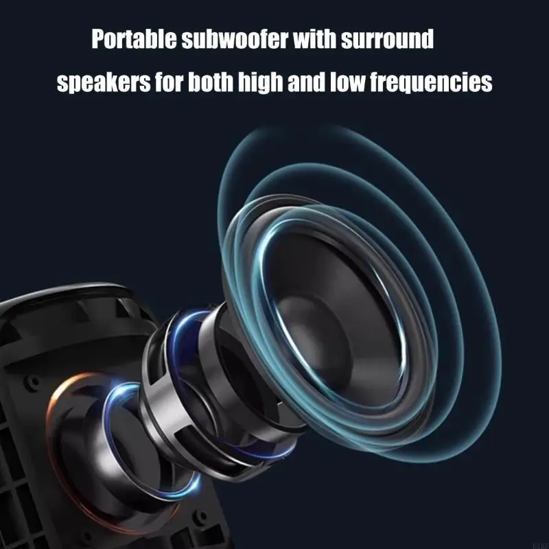 IPX6 Waterproof Portable Speaker Build-in 1500mAh Battery Pairing Wireless Speaker 12W for Camping Outdoor K1KF