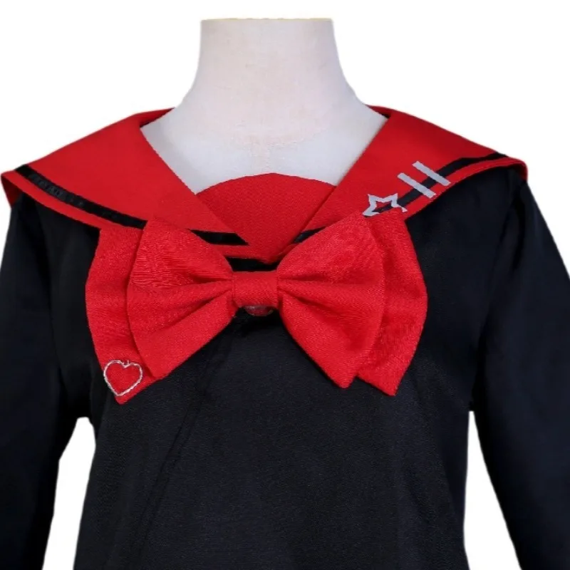 2025 Hot Needy Girl Overdose Black JK Cosplay Costume Blackened RAIN Cosplay KAngel Black School Uniform Skirt Halloween Set
